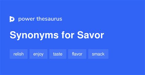 savor synonym